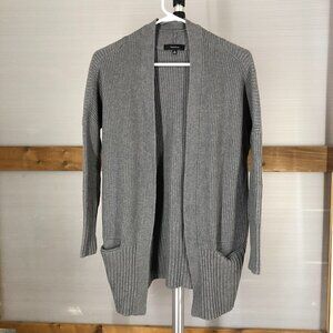 ARITZIA Talula Angora Cashmere Blend Grey‎ Open Knit Cardigan  Sz XS